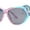 Pink Teal Black, variant on Girls Kids Unicorn Badge Tie Dye Glitter Plastic Hippie Sunglasses Blue Yellow - Black