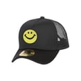 thumbnail image 2 of Smile Face Black Adjustable Trucker Hat, 2 of 2