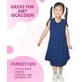 thumbnail image 5 of MISS POPULAR Girls 3 Pack Tank Skater Dress Soft Cotton Cute Designs Spring Summer | Sizes 4-16, 5 of 6