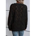 thumbnail image 3 of Redhotype Style Your Winter: Trendy Black Knit Sweater with Hole, 3 of 8