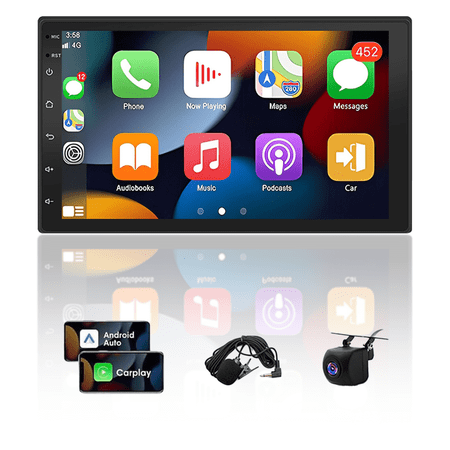 2+32G Car Stereo for Nissan Patrol 2004-2010 with Carplay/Android Auto 7 inch Car Radio Support WiFi Bluetooth GPS Navigation