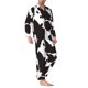 thumbnail image 2 of Balery Cow Skin 2 Pijama para Hombre de Dos Piezas con Manga Larga, Conjunto de Dormir y Descanso Suave con Bolsillos-XX-Large, 2 of 7