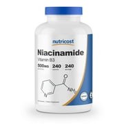 Nutricost Niacinamide (Vitamin B3) 500mg, 240 Capsules - Vitamin B-3 Supplement