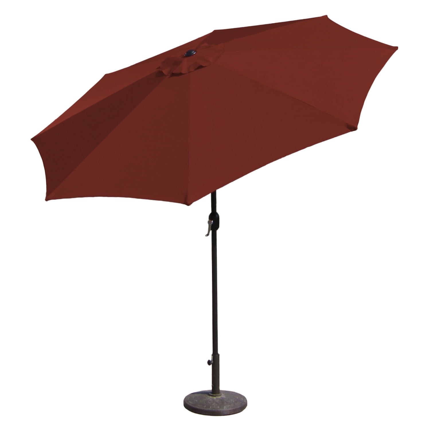 Aluminum Patio Umbrella with Crank Lift and Tilt Function, 11' by Budge Industries