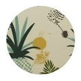 thumbnail image 2 of JEUXUS  Tropical Pineapple Leaf Fitted Round Table cover with Elastic Edge Waterproof Table Cover Pineapple Table Cloths Modern Tables Decoration for Dining Table,Picnic,Party, 2 of 7