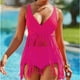 thumbnail image 2 of Traje de baño con borlas, traje de baño con flecos Traje de baño con flecos y cuello en V Traje de baño para mujer Diseño aerodinámico, 2 of 6