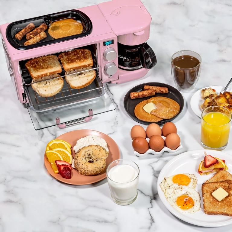 Nostalgia Electrics ブレックファスト・ステーション Nostalgia 3-in-1 Retro Breakfast Station - Includes 5 Cup Coffee