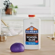 Elmers Liquid School Glue, White, Washable, Great for Making Slime, 1-Quart (32 oz.), Dry time 5 min.
