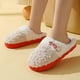 thumbnail image 5 of Zapatillas Zapatillas de algodón para Mujer, Suela Gruesa, otoño e Invierno, Zapatos Peludos para Interiores, Zapatillas de algodón cálidas y Suaves y silenciosas para Hombres, 5 of 5