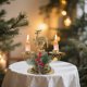 thumbnail image 4 of Christmas Golden Iron Double Candlestick Window Desktop Decoration Christmas Holiday Decoration, 4 of 6