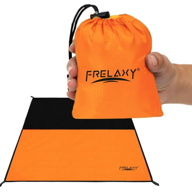 Manta de pícnic con bolsillo Frelaxy, 145 x 152 cm, impermeable y resistente a la arena
