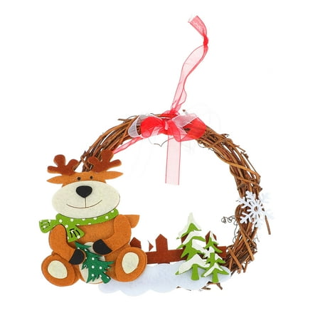 

Hanging Wreath Garland Pendant Decoration for Christmas Party Festival Holiday