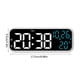 thumbnail image 3 of Reloj despertador LED con pantalla de temperatura y humedad. Reloj electrónico digital con función de salto de segundos, cuenta regresiva y funcionamiento silencioso. Reloj multifuncional para mesita, 3 of 5