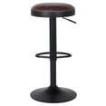 thumbnail image 5 of NPD Furniture Juno 33" PU Leather Swivel Bar Stool in Brown (Set of 2), 5 of 8