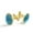 Color 2, variant on Men's Classic Stainless Steel, Birds Blue Sky Cufflinks Business Wedding Shirts, Golden
