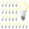 thumbnail image 1 of Bombillas LED DEGNJU, 8,5 W, 800 lm, 2700 K, A19 E26, paquete de 24, 1 of 9