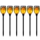 thumbnail image 1 of Llamas parpadeantes decorativas para exteriores, luces solares para jardín, antorchas de llama, 1 of 5