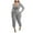 Gray 2 piece outfit for women, variant on Wycnly Womens Outfits Sets Plus Size Casual 2 Piece Sports Outfits Fall Long Sleeve Cropped Pullover Tops Jogger Lounge Sets with Pocket under $5