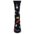 thumbnail image 2 of MeMoi Women's Milk & Cookies Holiday Crew Socks - Womens - Female, 9-11, Black, 2 of 3