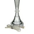 thumbnail image 5 of DecMode 31" 3 Light Silver Table Lamp with White Fabric Shade, 5 of 10