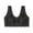 Black, variant on ZZwxWA Women's Plus Size Lace Front Opening Bra Without Steel Ring Seamless Gathering Thin And Beautiful Back Underwear