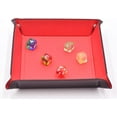 thumbnail image 3 of Cusdie Portable Dice Tray PU Leather Tray Folding Square Dice Holder Tray for Dungeons and Dragon RPG DND Table Games, 3 of 3