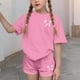 thumbnail image 5 of Vestido de Verano con Mangas Mangas Cortas Y Pantalones Cortos Set de Dos Piezas para Niños Lindo Verano Ocio Cuello Redondo, 5 of 6