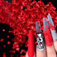 thumbnail image 4 of Pegatinas holográficas 3D con forma de corazón y lentejuelas brillantes para uñas de San Valentín, con forma de estrella, 12 celdas láser, con forma de corazón y mariposa, para uñas acrílicas., 4 of 5