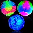 thumbnail image 1 of Juguete para perros Sumind Light Ball que brilla en la oscuridad con LED, 3 unidades, 1 of 7