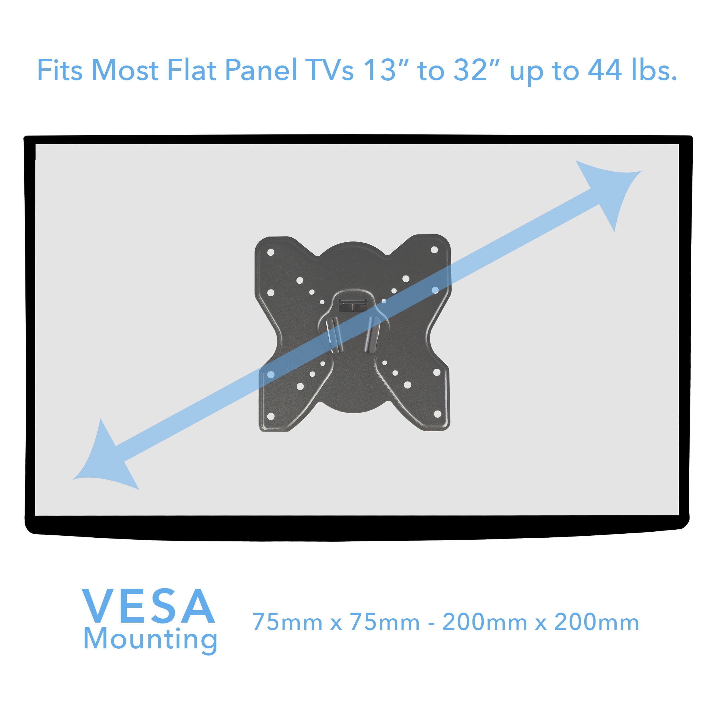 onn. Tilting TV Wall Mount for 13"-32" TVs