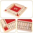 thumbnail image 4 of Deluxe Four Sided 10 Numbers Shut The Box Board Game Set Toy Dice Party Club Drinking Games for Adults Families 4 Color, 4 of 5