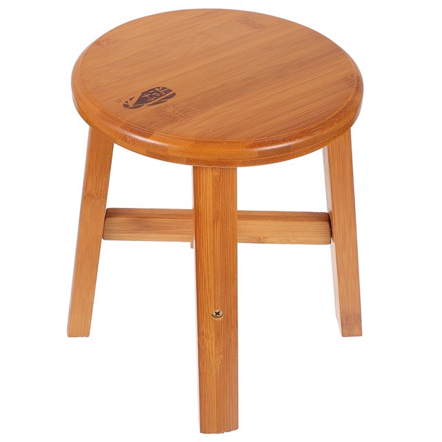 1Pc Bamboo Small Stool Bathroom Antislip Footstool Home Kids Stool
