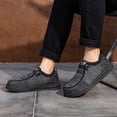thumbnail image 4 of LARNMERN Steel Toe Shoes Men Slip On Lightweight Comfortable Lounging Walking Sneakers Steel Toe Loafers Black Grey 7.5, 4 of 7