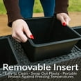 thumbnail image 4 of Sunnydaze 11.75" x 33" x 21.5" Rectangle Black Polypropylene Planter Box, 4 of 18