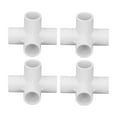 thumbnail image 3 of Water Pipe Adapter, Good Stability Shock Resistant Pipe Fitting Connectors 10Pcs  For Plumber For Furniture For Greenhouse Tube Connection White, 3 of 8