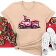 thumbnail image 2 of VKOYWKM T-Shirts Cœur pour Femmes Valentine T-Shirts Amour T-Shirts Graphiques Manches Courtes Coupe Ample Hauts de Printemps Vacances Col Rond Valentine's Day Shirt, 2 of 6