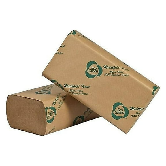 Eco Green Multifold Paper Towels 1-Ply 250 APVEK416
