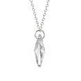thumbnail image 5 of Austrian Crystal 16mm Teardrop Sterling Silver Necklace – 18 Inch -Clear, 5 of 6