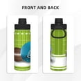 thumbnail image 3 of American Football Field 18 Oz Insulated Water Bottle For Boys Girls,  Ball Helmet Stainless Steel  Wide Mouth Sport Bottle With Leakproof Spout Lid, 3 of 3