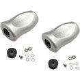 thumbnail image 1 of Poignée de Moulinet de Pêche Poignée Poignée pour Daiwa Baitcasting 2 Pcs Argent, 1 of 8