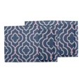 thumbnail image 3 of S4Sassy Blue Quarterfoil Geometric Washable Placemats & Napkins Table Decor Dining Mats, 3 of 3