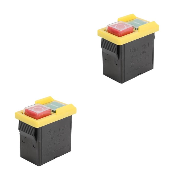 Speravity Interruptor de máquina de pulir, reemplazo desmontable portátil, interruptores de amoladora de emergencia aislantes a prueba de Tipo 1 2piezas