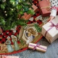 thumbnail image 2 of Buffalo Plaid Nativity Christmas Tree Skirt 36 Inch, Jesus Christian Winter Holiday Tree Mat Decoration, Scene Decor,, Room Decor, Home Decor, Offices Decor, Theme Party Decor, Christmas Decor, 2 of 6
