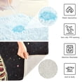thumbnail image 3 of Yayeee Bath Rug for Bathroom Floor Non Slip Rectangle Fluffy Soft Absorbent Mat, 16"x24", Skeleton Stripes, 3 of 7