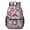 Geometric Flower and-1, variant on Geometric Flower and Daisy Gray 17" School Backpacks for Teens,Waterproof Oxford Fabric,S-Shape Padded Straps for School,Travel,Hiking,Camping