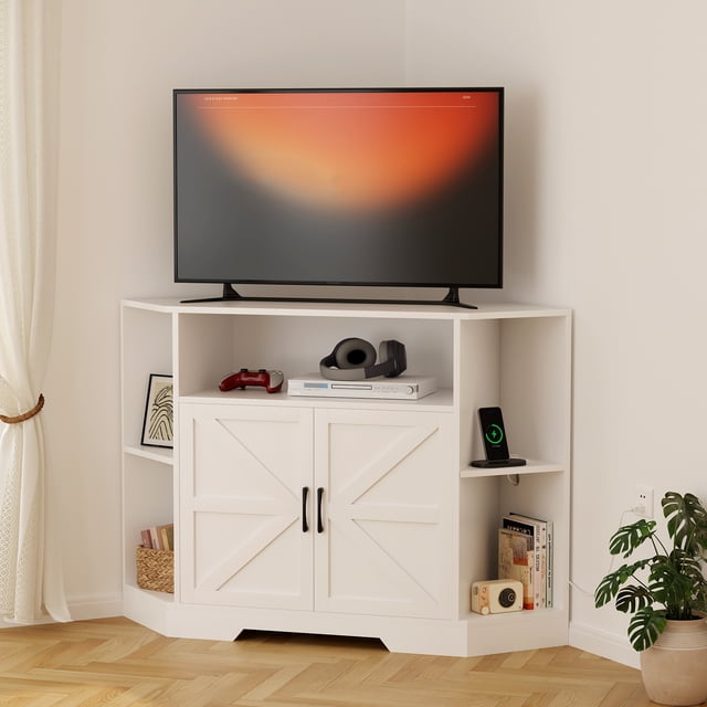 Mueble de esquina TV soporte para consola de TV de 55"