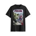 thumbnail image 7 of Marvel Spider-Man, Men's & Big Men's Graphic Tee, Spidey vs Hulk Comic Cover, Sizes S-3XL, 7 of 7