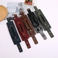 thumbnail image 2 of XmhyTop-A Punk Leather Cuff Bracelet, Adjustable Wide Leather Bangle with Bold Design-1 Piece,Red, 2 of 5