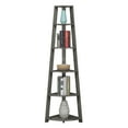 thumbnail image 4 of Convenience Concepts Newport 6 Tier Corner Bookshelf, Weathered Gray, 4 of 5