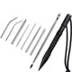 thumbnail image 1 of Greeniant Marlin Set Agujas de cordones Acero inoxidable Profesional Pequeña artesanía Costura Reutilizable Extraíble Tejer Pin Trabajo de cuero carpas 9 piezas negro Greeniant OD023335-03B, 1 of 6